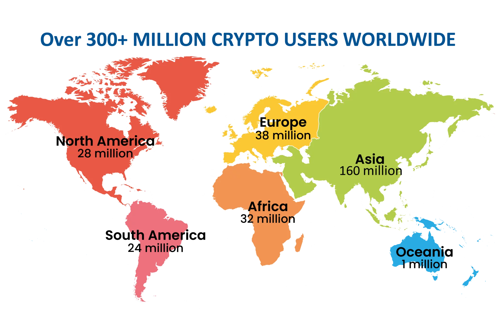 Crypto Users Worldwide Map 