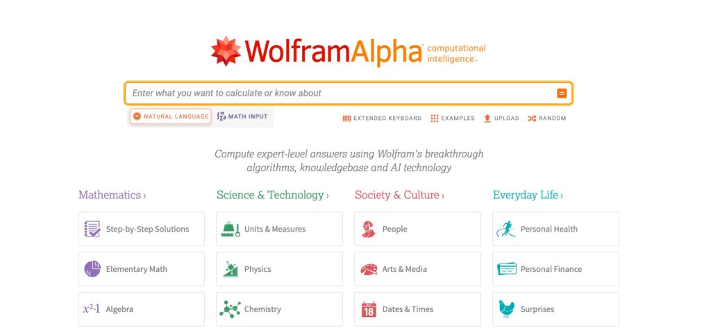 Wolfram Alpha