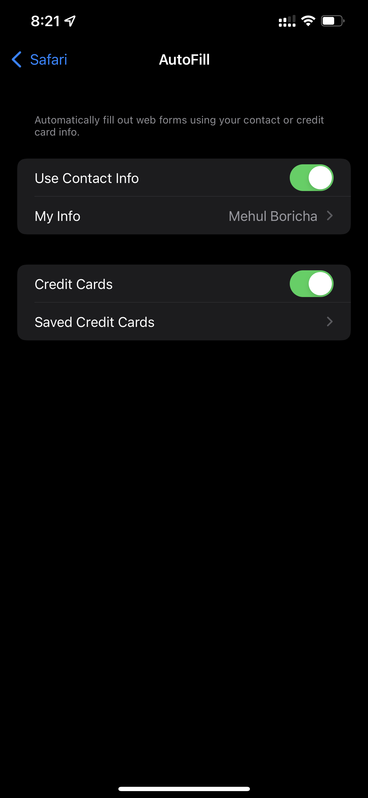 How to View & Delete Saved Credit Cards on iPhone?