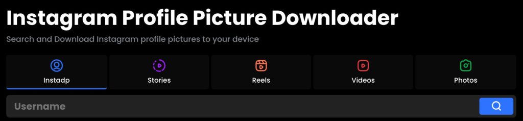 Instadp Instagram Profile Picture Downloader