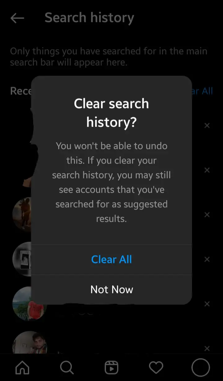 How to Clear Instagram Search Suggestions and History