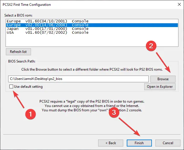 what is bios for ps2 emulator