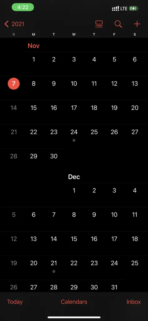 Iphone Calendar App