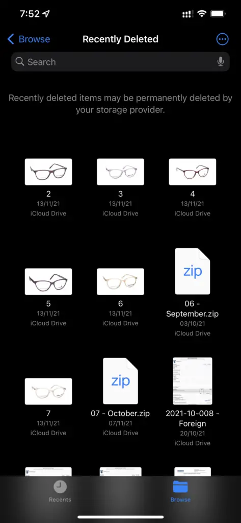 Iphone Files Recently Deleted