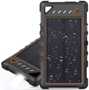 Beartwo Ultra-Compact Solar Power Bank, 10000Mah
