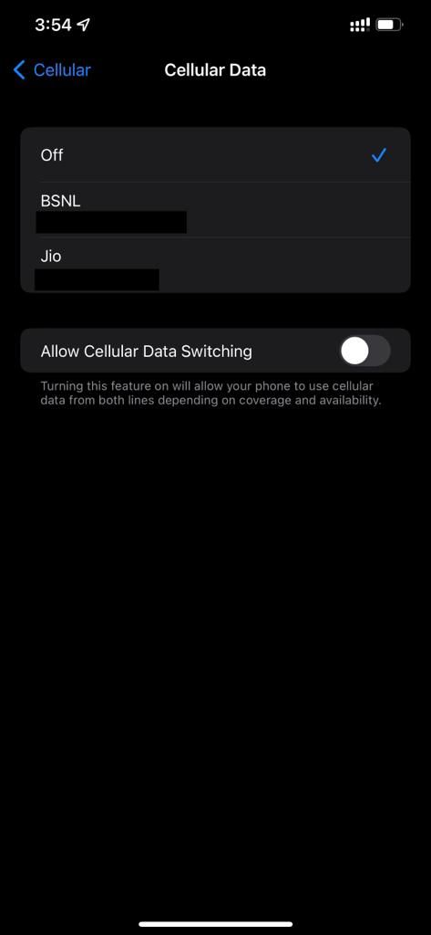 Iphone Cellular Data Off