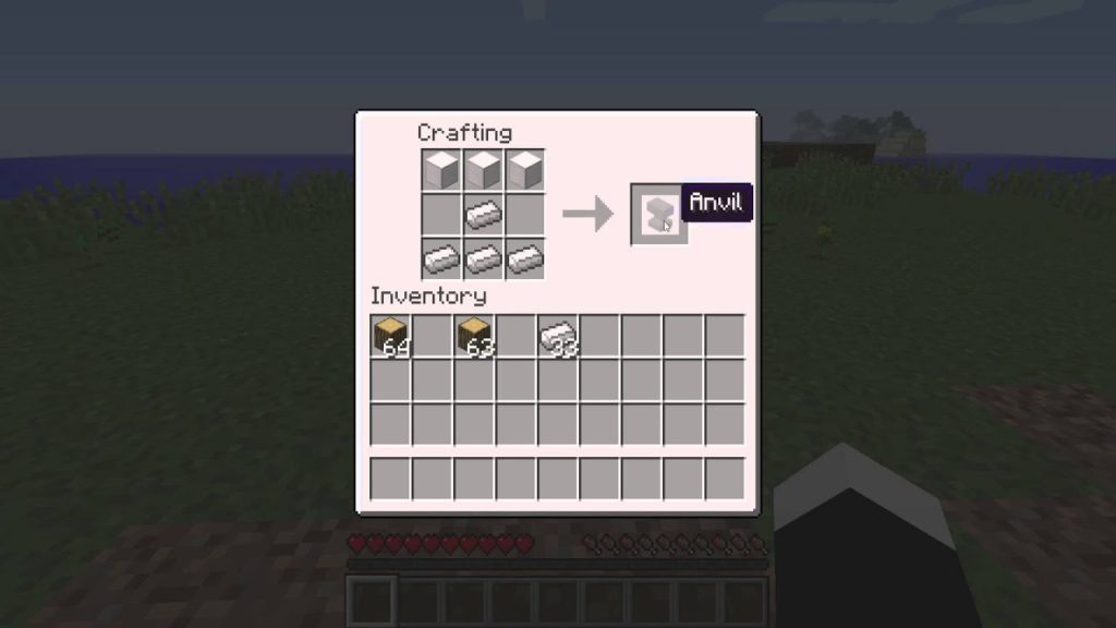 Crafting Anvil In Minecraft