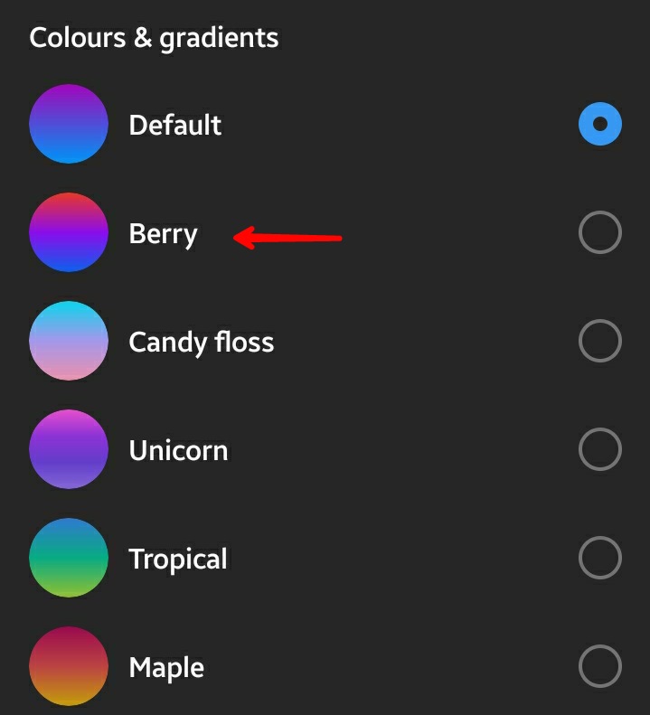 Instagram Chat Colors And Gradients