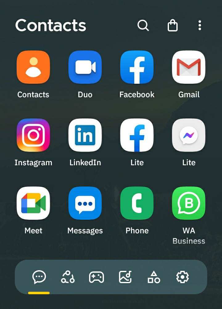 Smart Launcher - Contacts Page