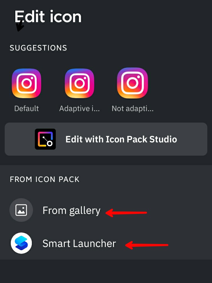 Smart Launcher - Icon Selection