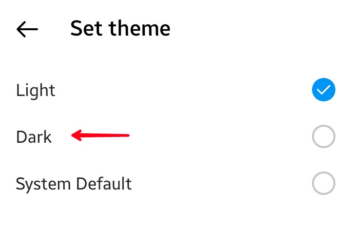 Instagram Android App Set Theme
