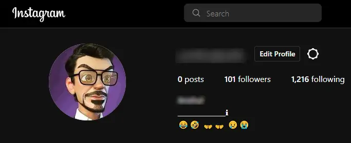 Instagram Web Dark Mode