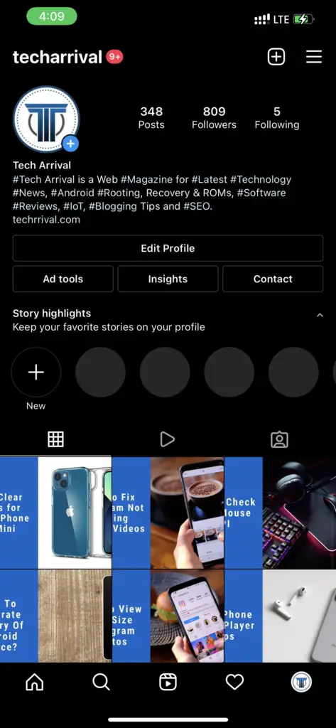 Instagram Ios App Dark Mode