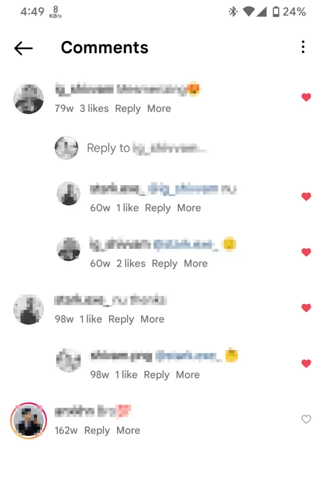 Instagram Comments