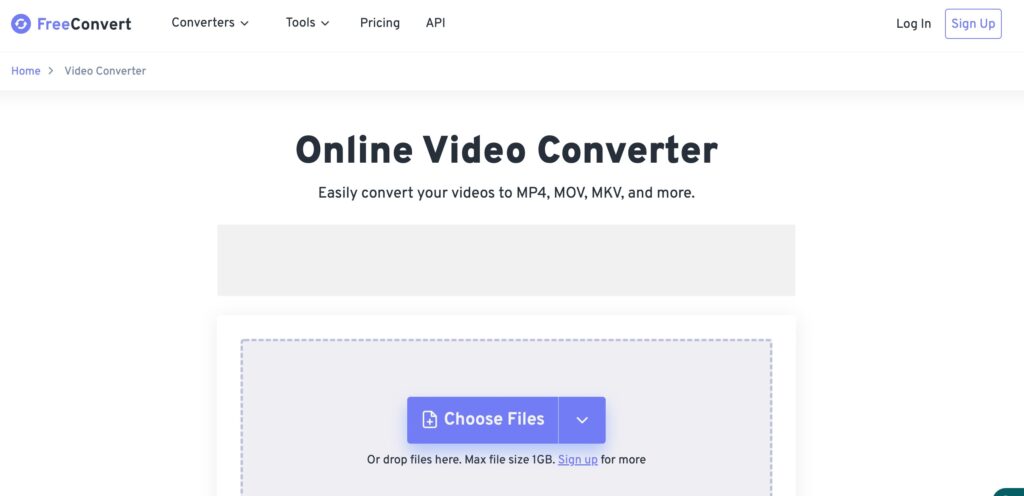 Freeconvert Video Converter