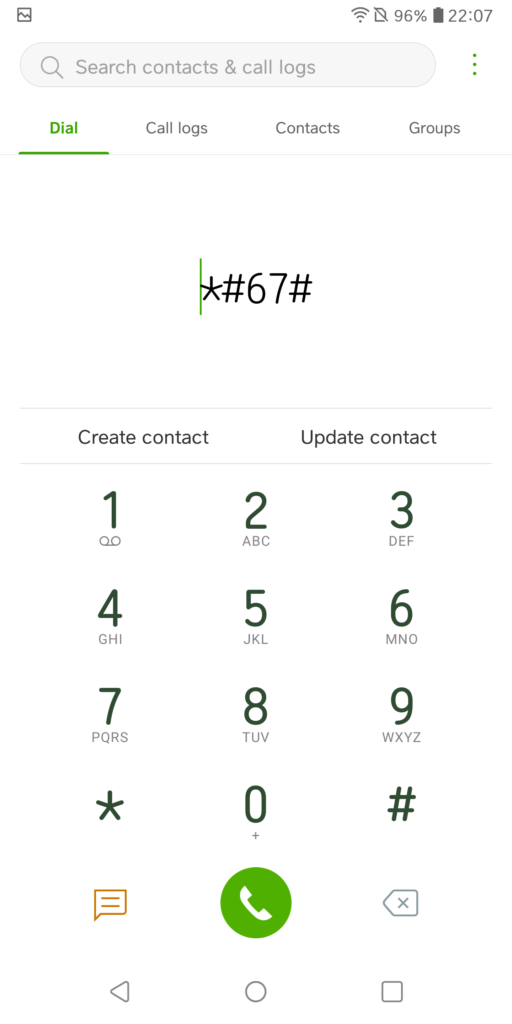 Android Secret Code - Check Call Forwarding