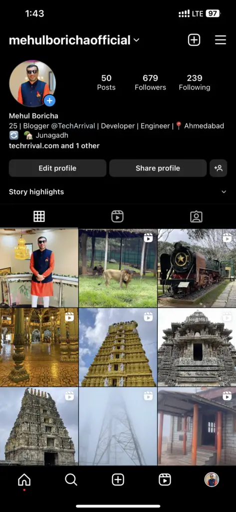 Instagram App Profile