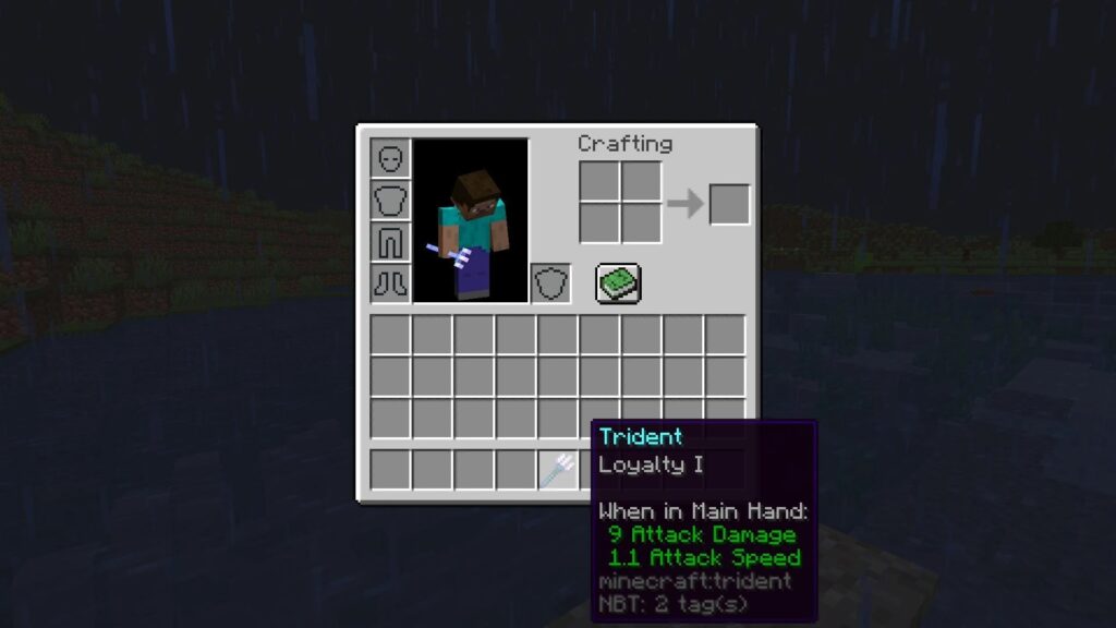 Minecraft Trident Loyalty Enchantment