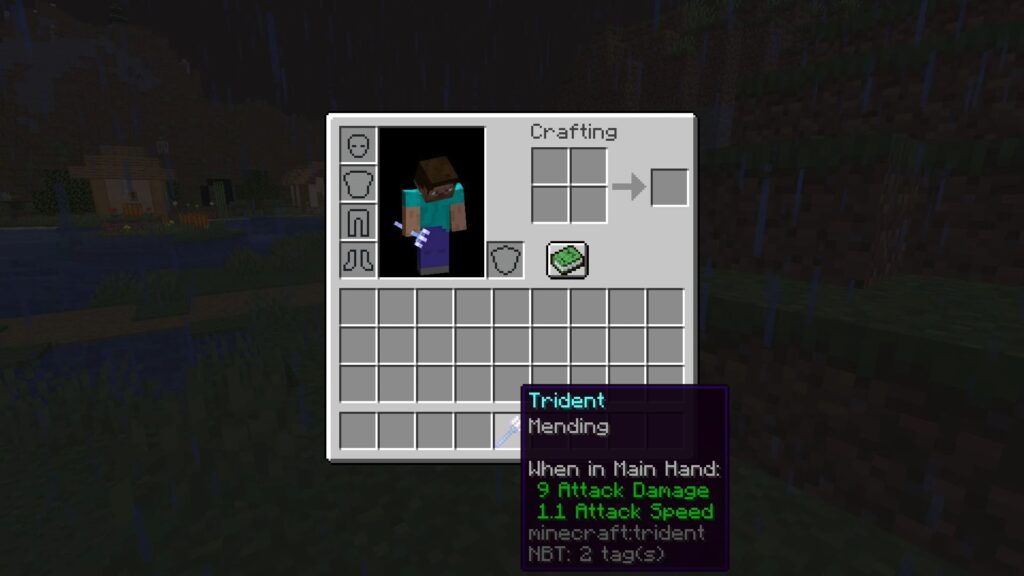 Minecraft Trident Mending Enchantment