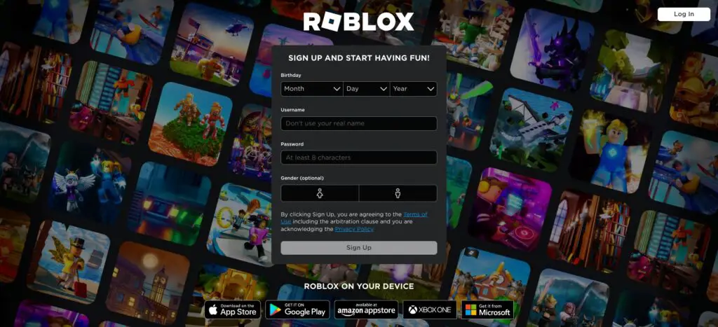 Roblox Homepage