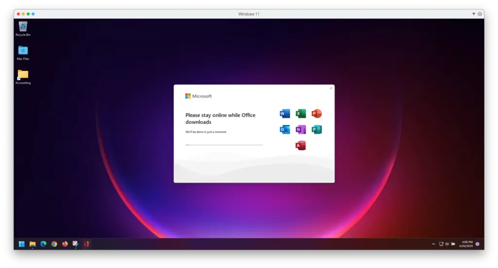 Installing Office On Windows 11 Using Parallels Mac