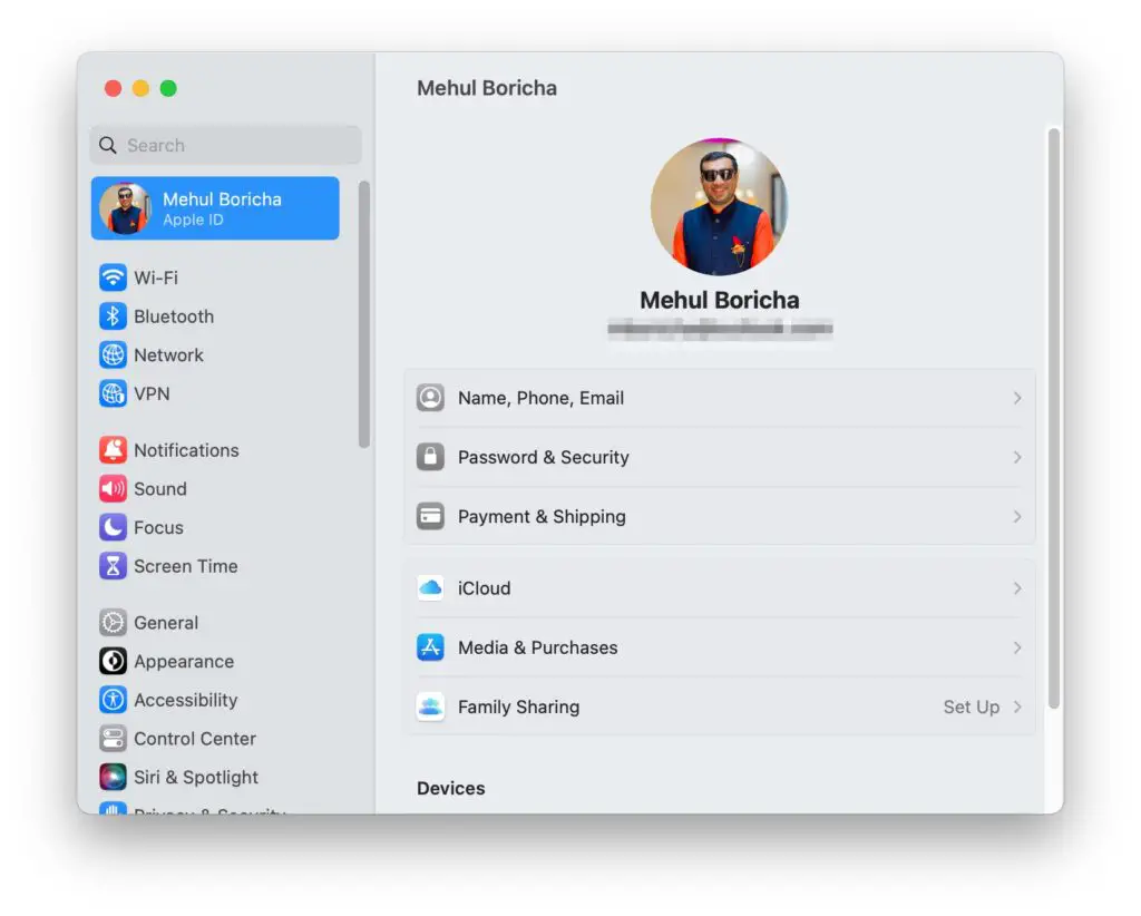 Mac Settings Apple Id