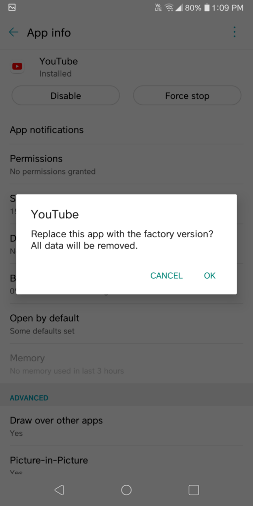 Youtube App Uninstall Updates On Android