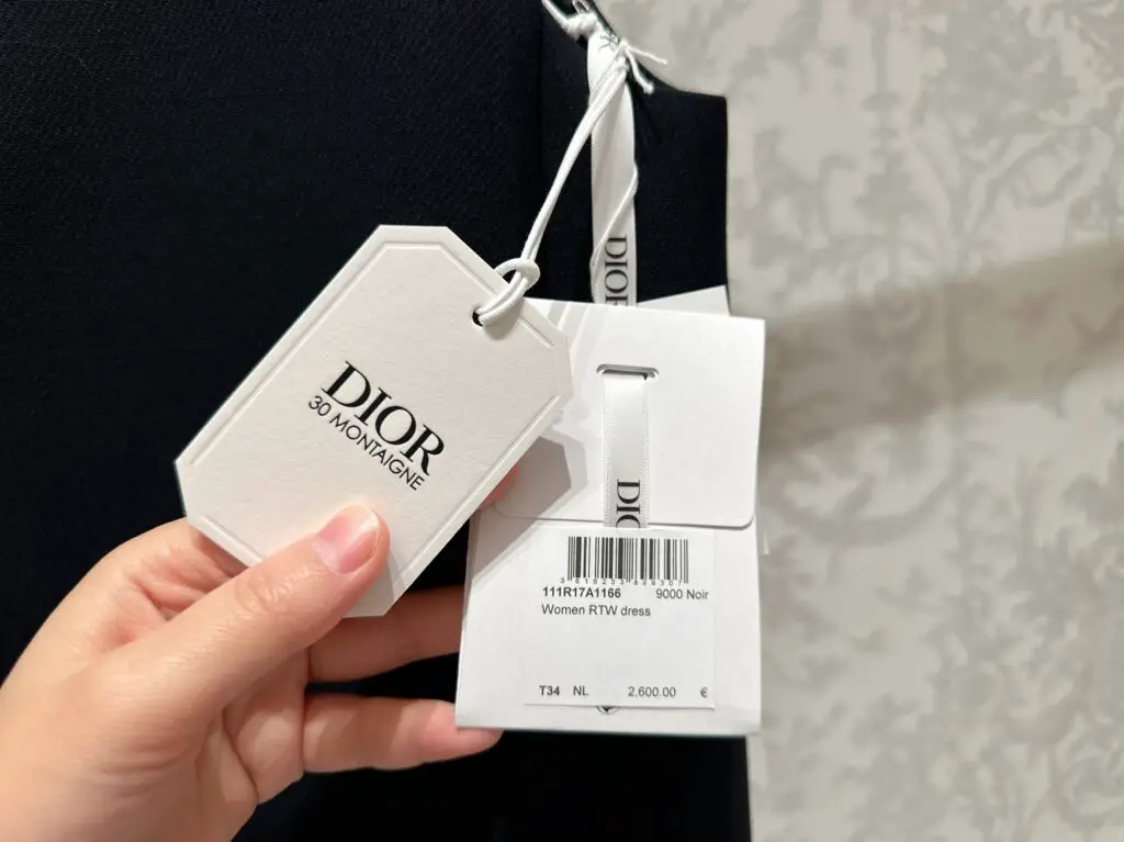 Dior Hang Tag