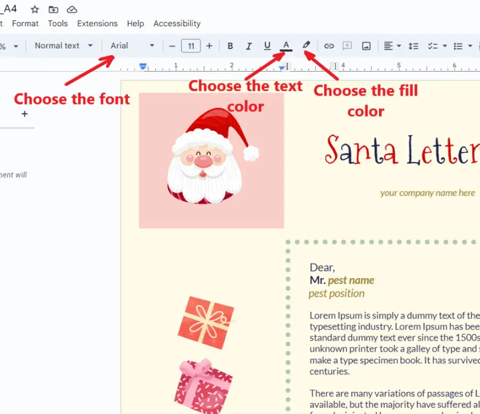 Thegoodocs Santa Letterhead 2