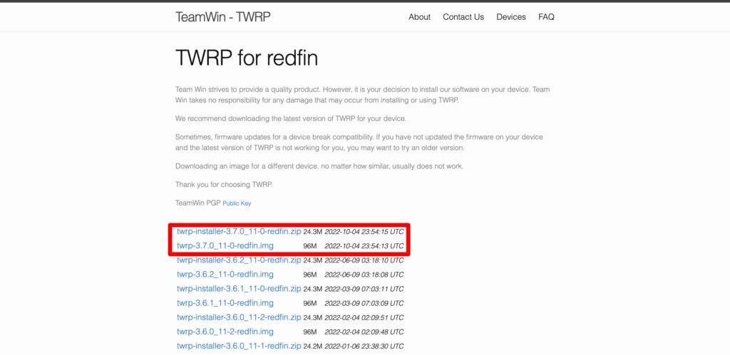 Download Twrp For Redfin