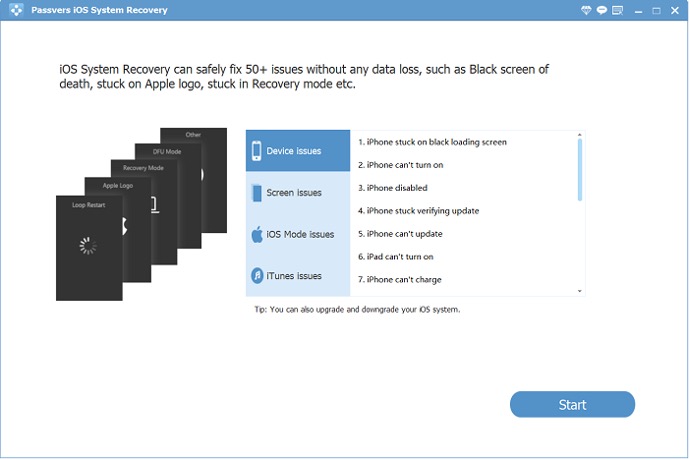 Passvers Ios System Recovery Home