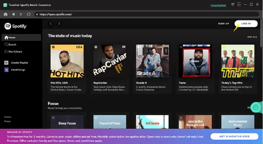 Tunefab Spotify Music Converter - Spotify