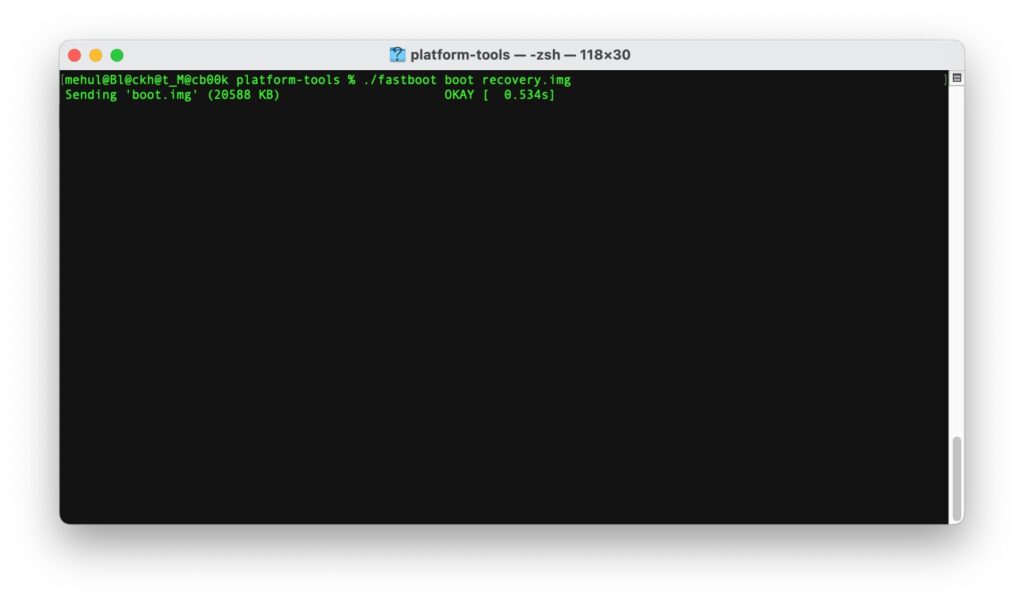Fastboot Boot Recovery Command On Mac Terminal