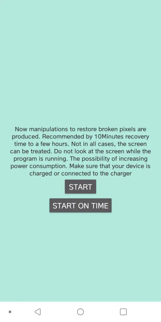 Dead Pixels Test And Fix App - Fixing 1