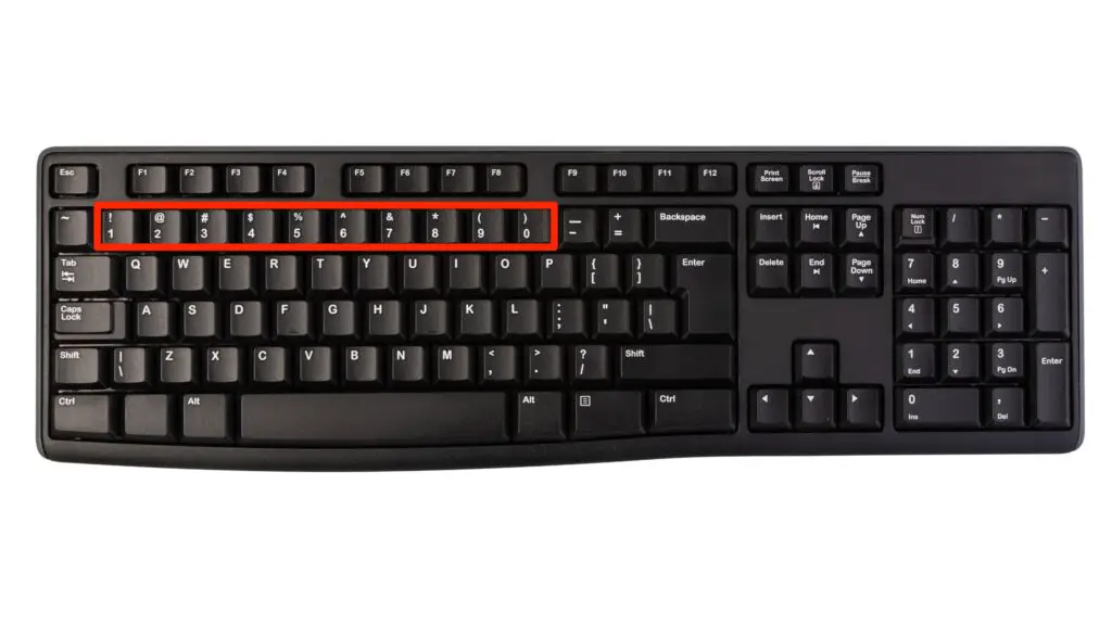 Keyboard - Number And Symbol Keys