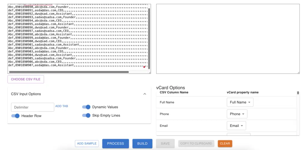 Textcompare Csvtovcard Vcard Options