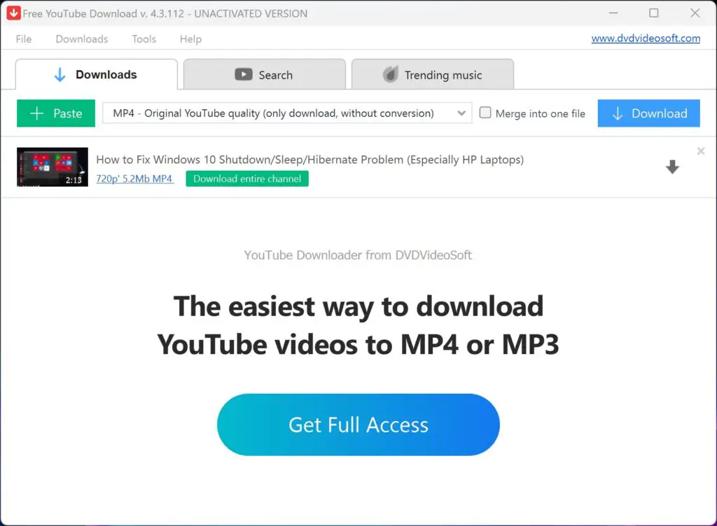 Dvdvideosoft'S Free Youtube Download